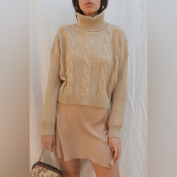 Emory Park Cable Knit Turtleneck Sweater - Picture 2 of 4